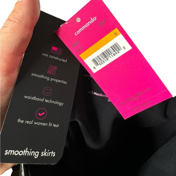 Commando | NWT Midi Skirt in Black Patent Small - Picture 4 of 9